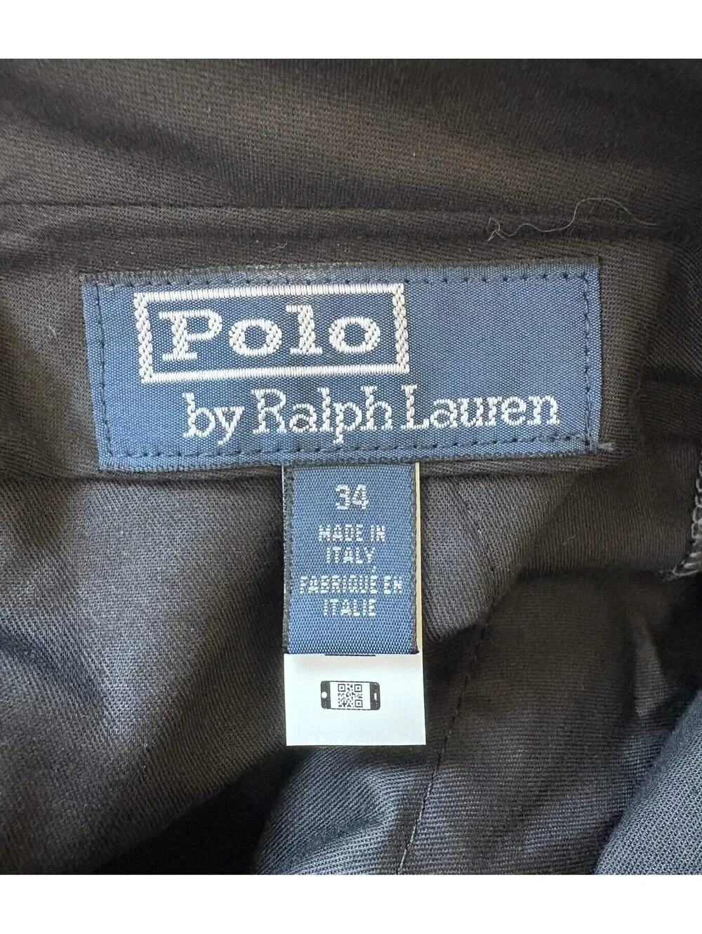Polo Ralph Lauren Men's Gray Wool Dress Pants Size 34 Made in Italy